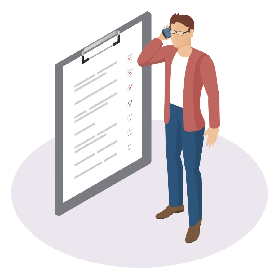 Isometrische Vektorillustration Projektmanagementpartner von FiANTEC