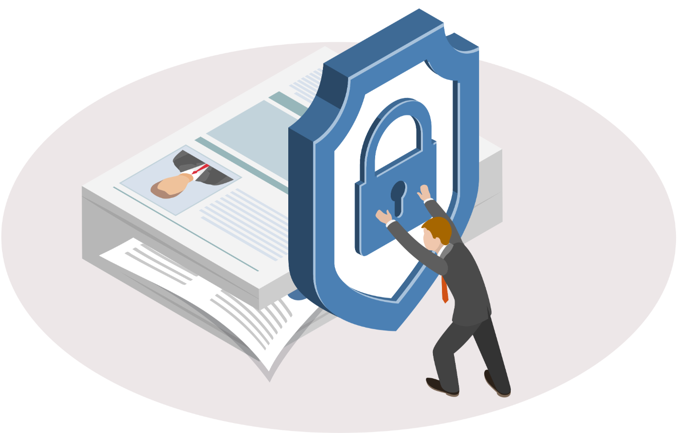 Illustration Unternehmenswert Datenschutz FiANTEC